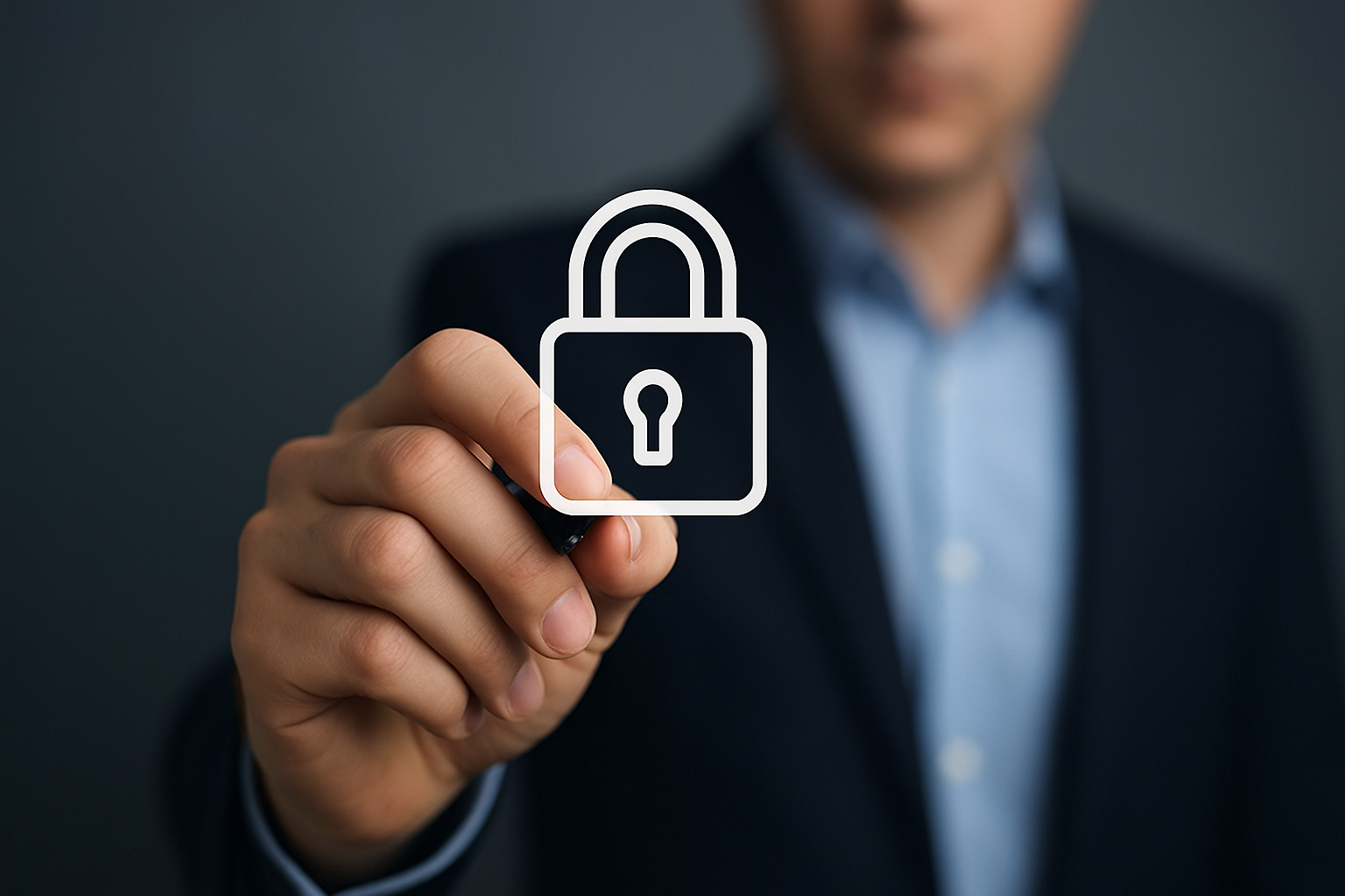 Menedżer analizujący mapę ryzyk i procesów – ilustracja artykułu