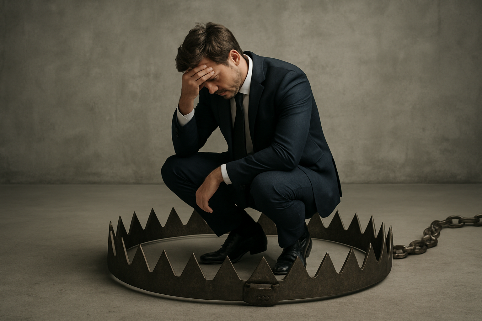 Menedżerowie analizujący pułapki mentalne podczas skalowania firmy – ilustracja artykułu