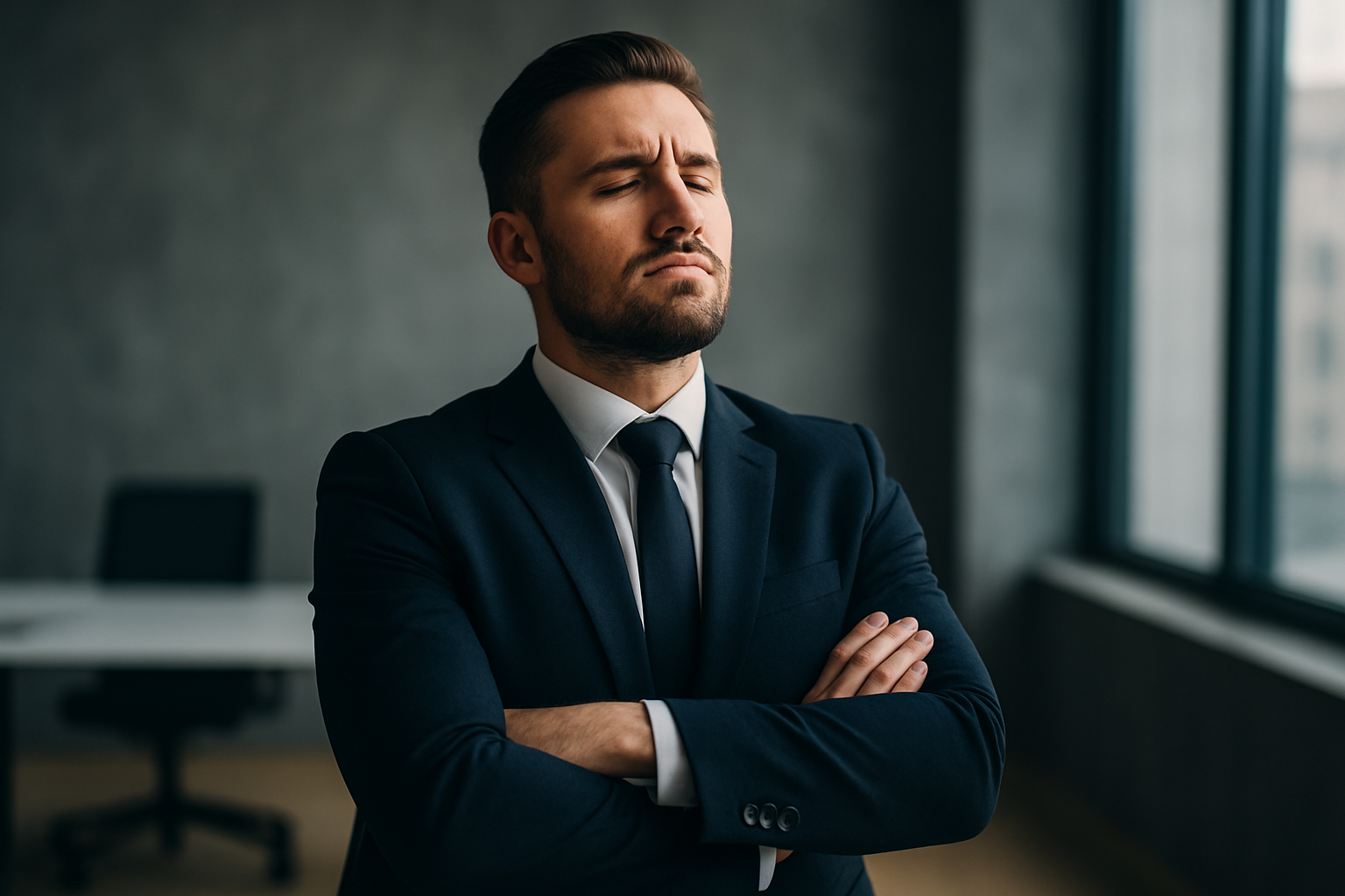 Lider analizujący wykresy i dokumenty w sali konferencyjnej – ilustracja artykułu