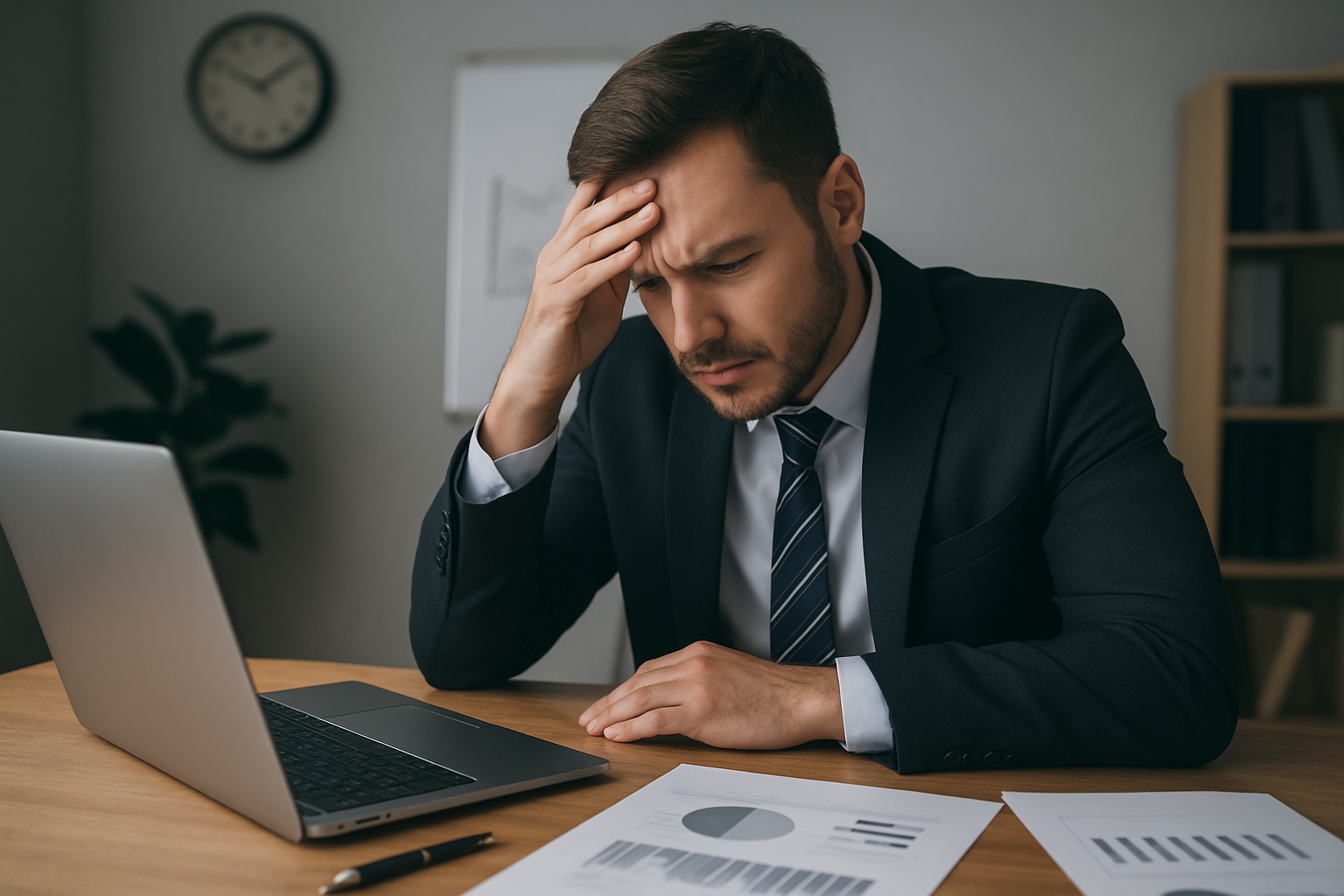 Zarząd analizujący dane na ekranach podczas podejmowania decyzji – ilustracja artykułu