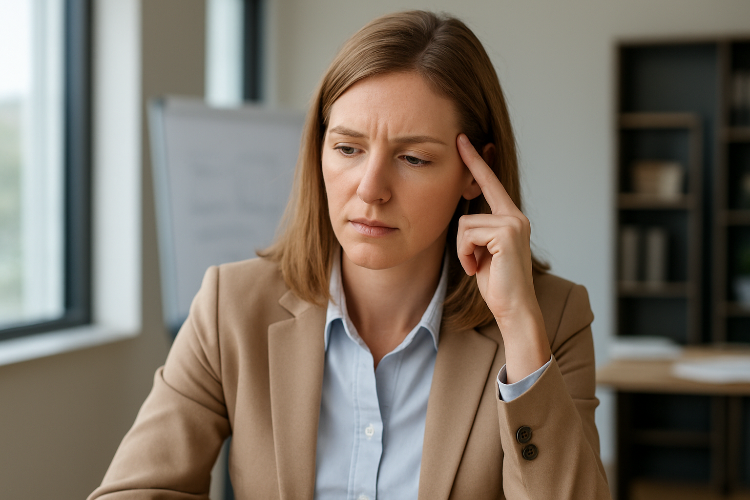 Lider analizujący dane w sali konferencyjnej – ilustracja artykułu