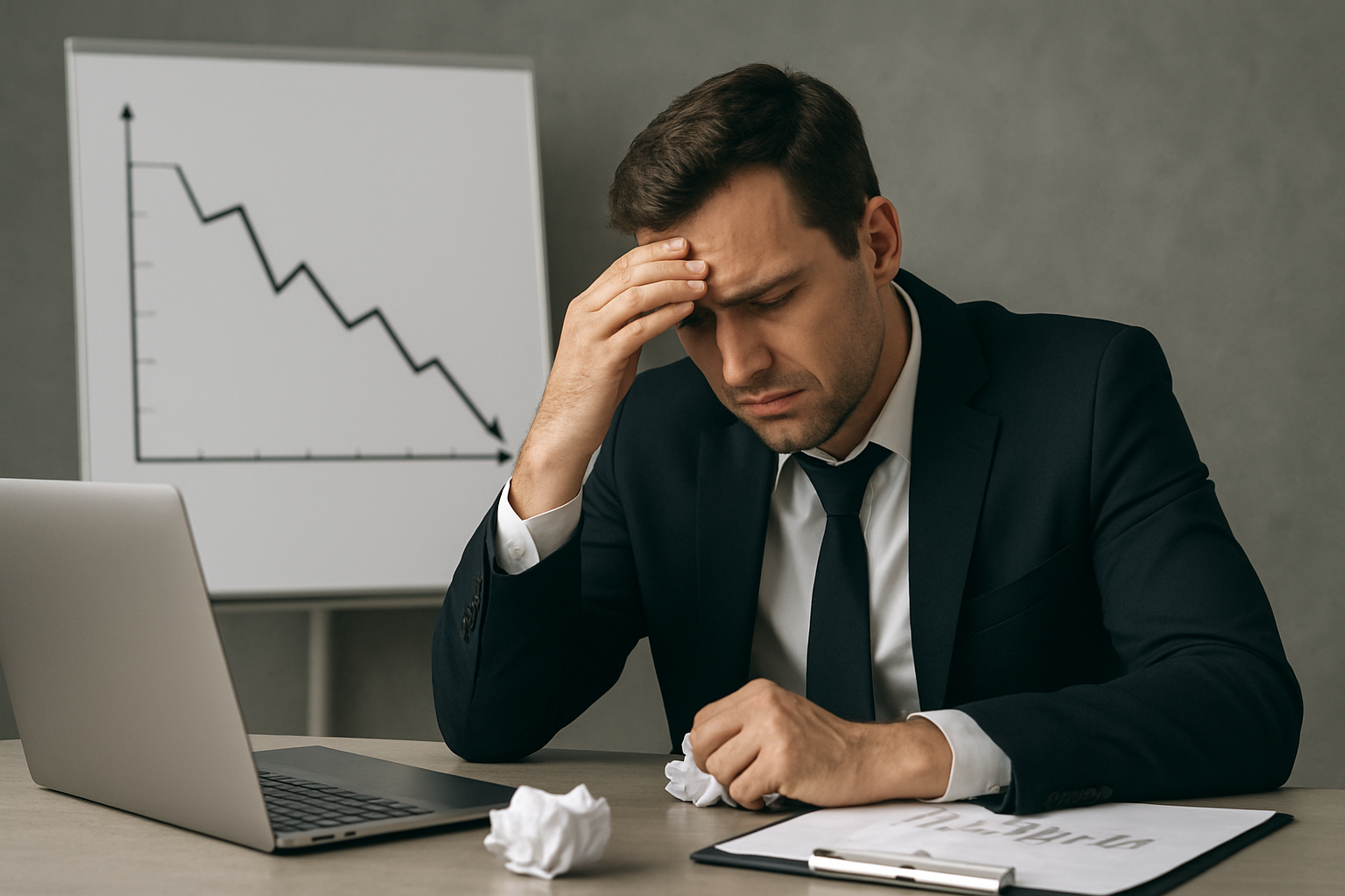 Zarząd analizujący wykresy strategiczne w sali konferencyjnej – ilustracja artykułu