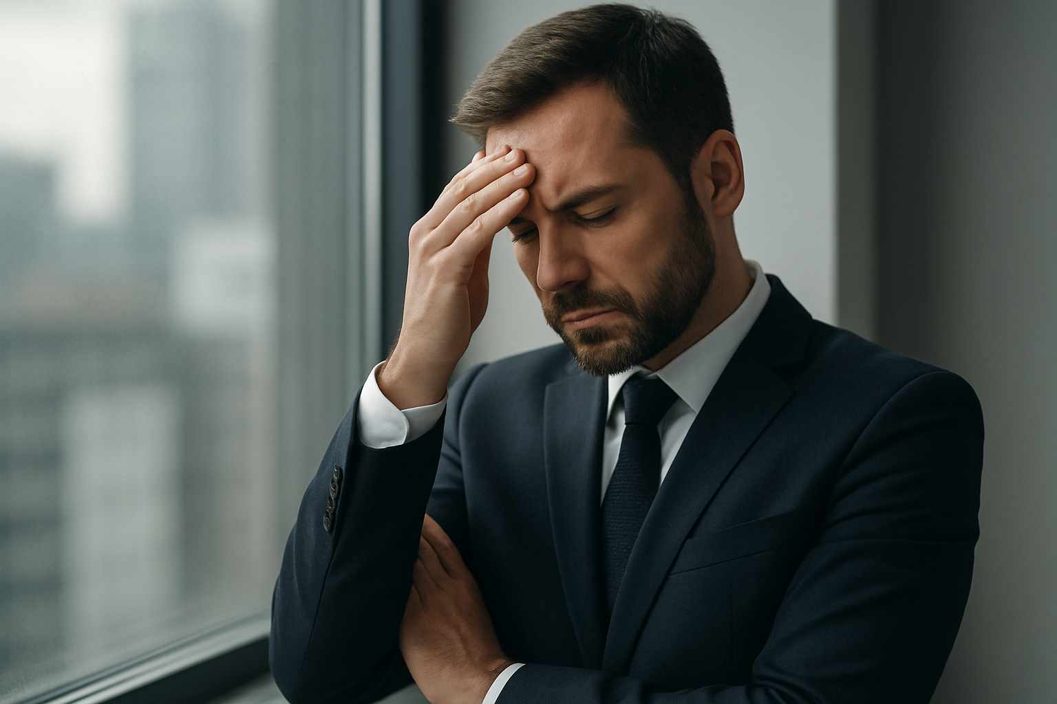 Lider analizujący wykresy i scenariusze biznesowe – ilustracja artykułu