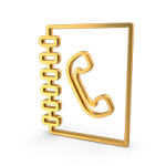 Grafika symbolizująca dane kontaktowe Klubu EBC