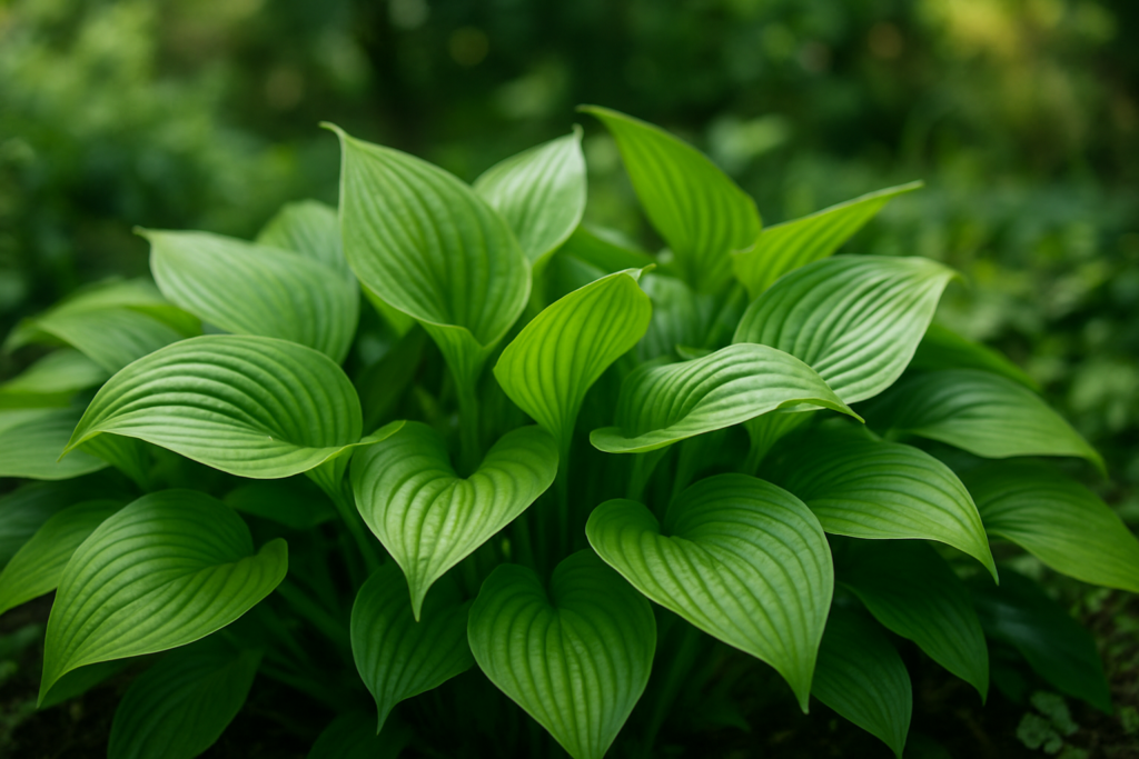 Zdjęcie rośliny w naturalnym ogrodzie, z miękkim światłem