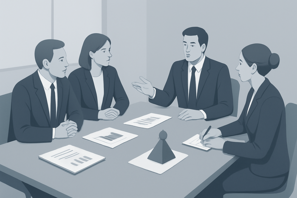 Zarząd analizujący ryzyko i decyzje strategiczne