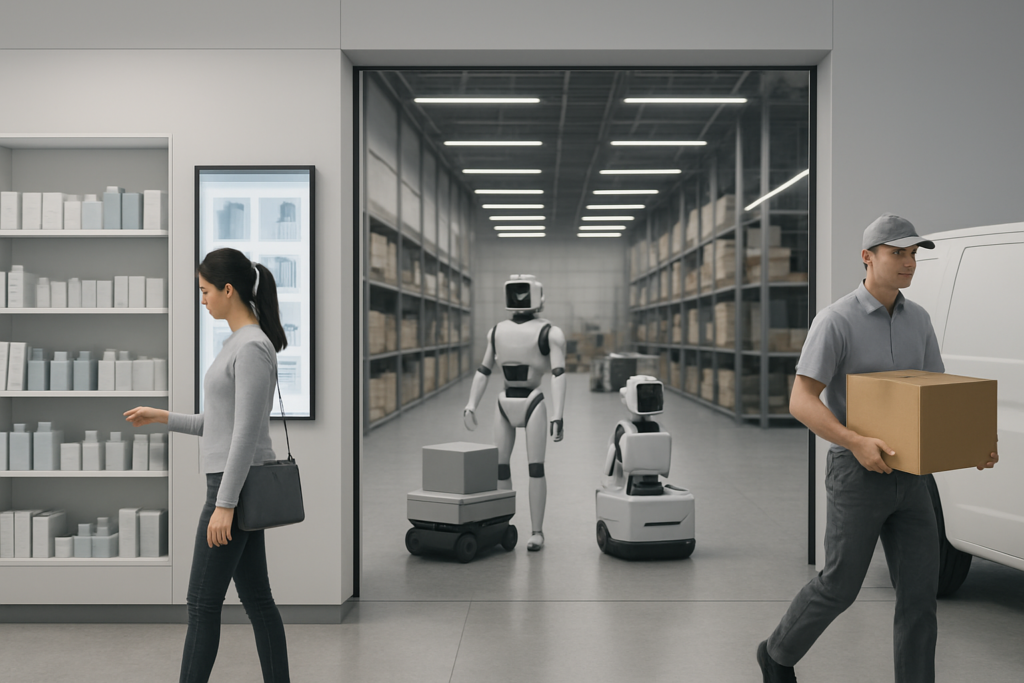 Nowoczesny handel: sklep, magazyn i technologie